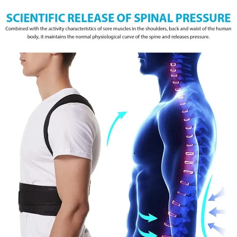 Posture Corrector Back - 1 Reinforced Belt Lumbar Column Posture