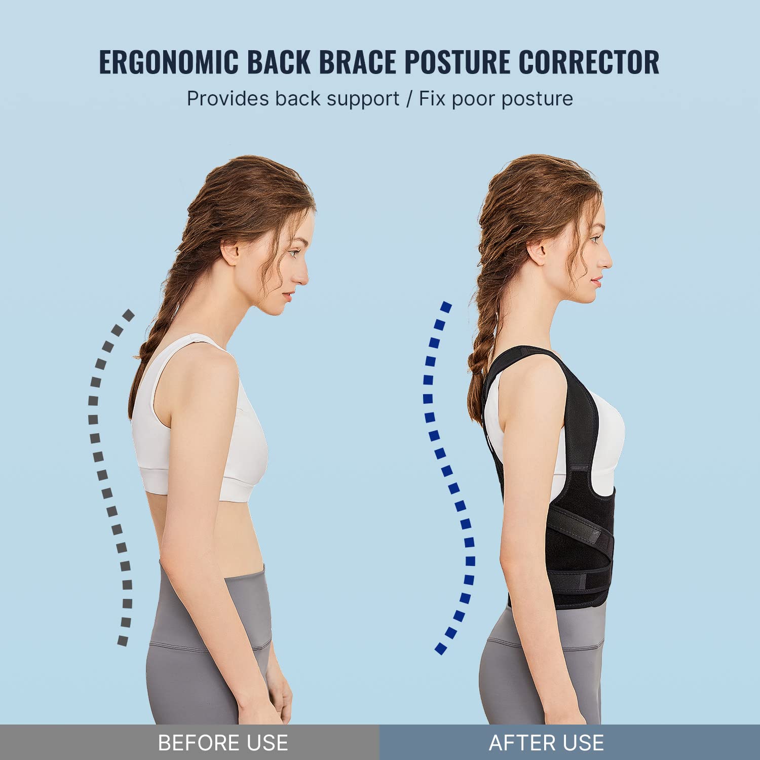 Back Brace Straightener Postur - Posture Corrector Back ulasan dan harga