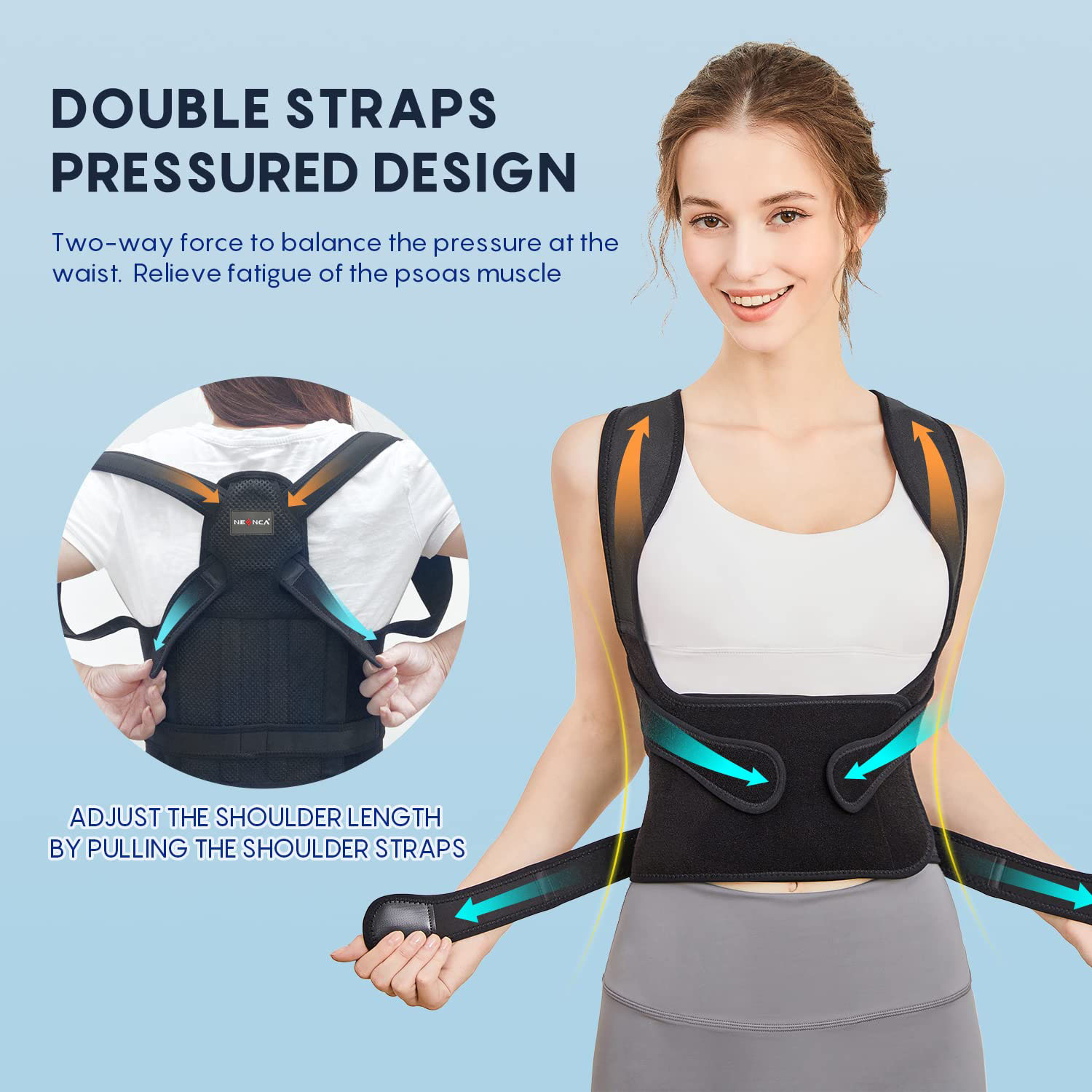 Back Brace Straightener Postur - Posture Corrector Back ulasan dan harga